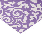 Girly Damask purple & white Swirly