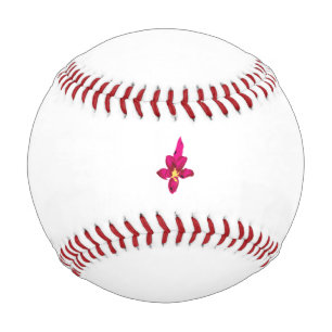 Girly Design, Light Gold, Purplish Red Baseball