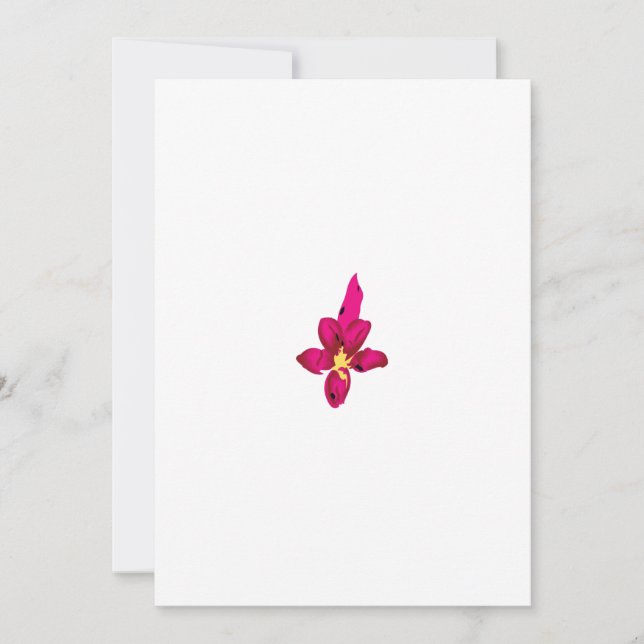 Girly Design, Light Gold, Purplish Red Holiday Card (Front)