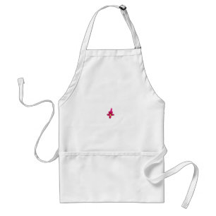 Girly Design, Light Gold, Purplish Red Standard Apron