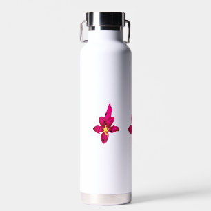 Girly Design, Light Gold, Purplish Red Water Bottle