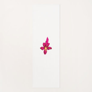 Girly Design, Light Gold, Purplish Red Yoga Mat