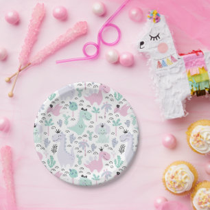 Girly Dinosaur A-Roar-able Birthday Party Any Age Paper Plate