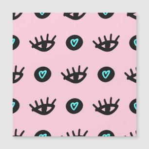 Girly Doodle: Eyes Hearts Seamless.