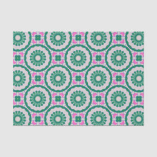 Girly Elegant Colourful Mosaic Geometric Pattern Tissue Paper
