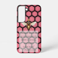Girly Faith Pink Black Honeycomb Queen Bee