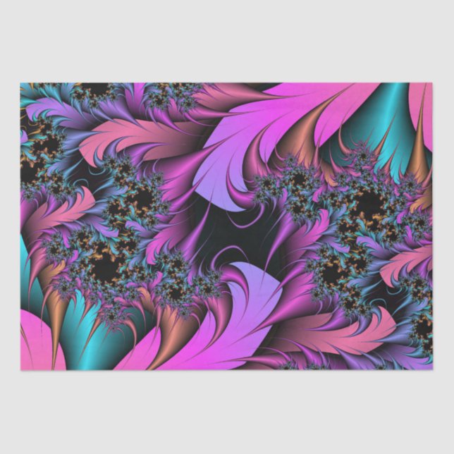 Girly Feathers Tissue Paper (Front)