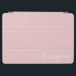 Girly Feminine Pink Script Name iPad Air Cover<br><div class="desc">Girly Feminine Pink Script Name iPad Protective Customised Cover</div>