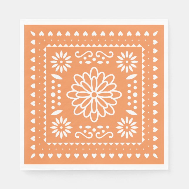 Girly Fiesta Party Napkins (Front)