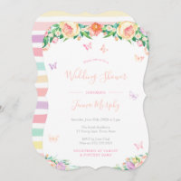 Girly Floral Butterflies Fairy Tale Bridal Shower