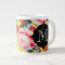 Girly Floral Paisley Monogram Giant Mug