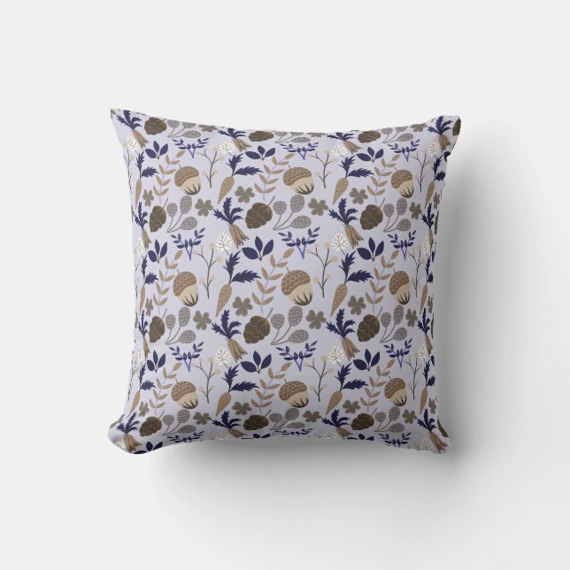 Girly Floral Pattern Cushion (Front)