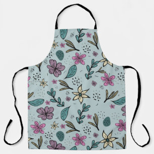 Girly Flower Art New Design Floral Aesthetic Flowe Apron