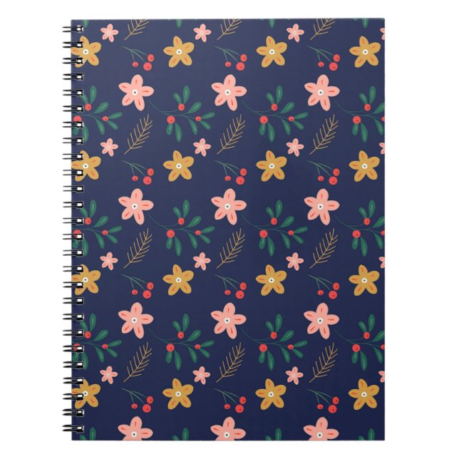 Girly Flower Art New Design Floral Aesthetic Flowe Notebook (Front)