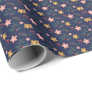 Girly Flower Art New Design Floral Aesthetic Flowe Wrapping Paper