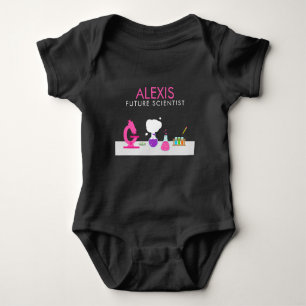 Girly Future Scientist Baby Bodysuit