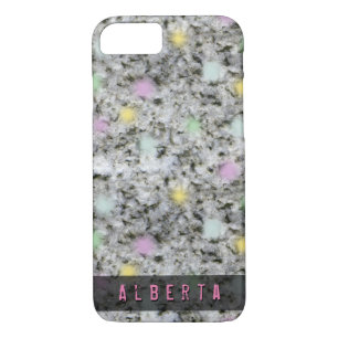 Girly Geology Pastel Rock Texture Custom Name iPhone 8/7 Case