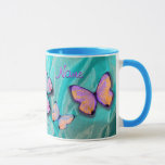 Girly Gift! Butterfly Mug, Add NAME! Mug<br><div class="desc">Check out my other MATCHING BUTTERFLY ITEMS!  Search "Butterfly" here on zazzle at kfwinters! Please like or share!  Thanks!</div>