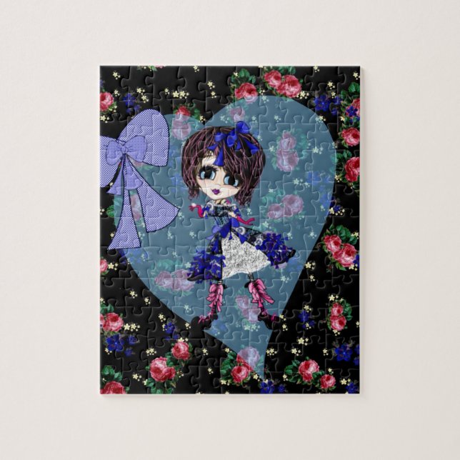 Girly Gifts Harajuku Girl style Jigsaw Puzzle (Vertical)