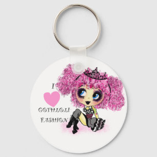 Girly Gifts Harajuku Girl style Key Ring