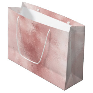 Girly Glam Blush Pink Bridal Shower Large Gift Bag