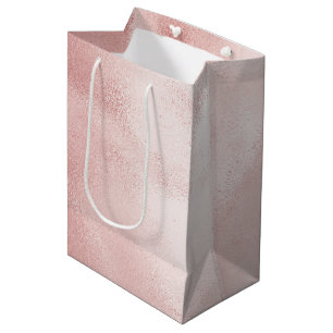 Girly Glam Blush Pink Bridal Shower Medium Gift Bag