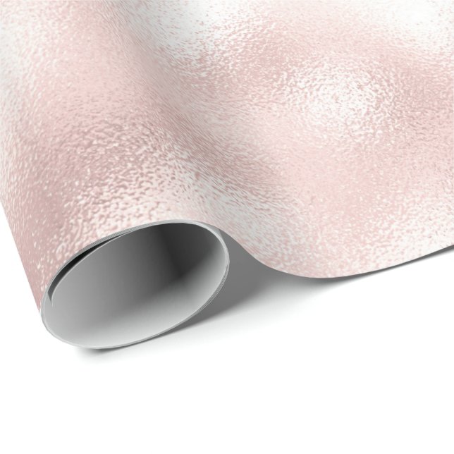 Girly Glam Blush Pink Wrapping Paper (Roll Corner)