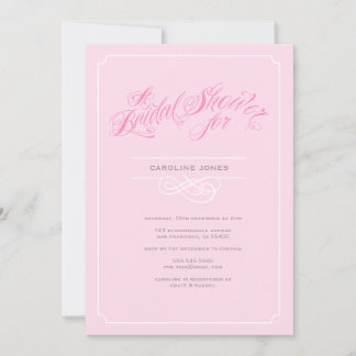 Girly Glam Bridal Shower Invitation