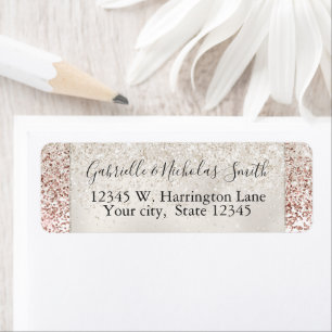 Girly Glam Elegant Pink White Glitter Glitz