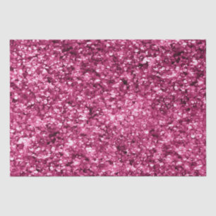 Girly Glam Fuchsia Pink Glitter Tissue Paper