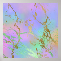 Girly Glam Marble | Trendy Playful Pastel Ombre