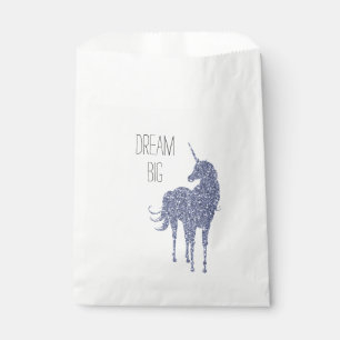 Girly Glam Purple Unicorn Glitter Favour Bags