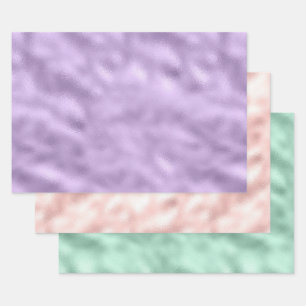 Girly Glam Purple Wrapping Paper Sheet