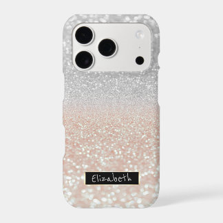 Girly Glitter Bokeh Ombre - Personalized