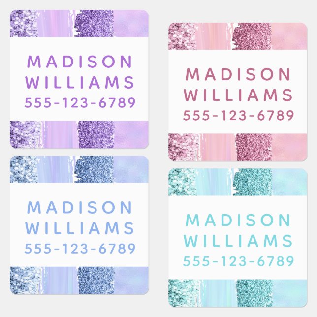 Girly Glitter Chic Modern Personalised  Clothing (Group)