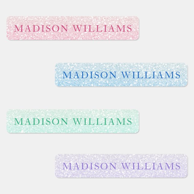 Girly Glitter Chic Modern Personalised Clothing (Group)