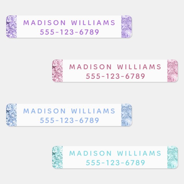 Girly Glitter Chic Modern Personalised  Clothing (Group)