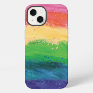 Girly Glitter Rainbow iPhone 13 Case