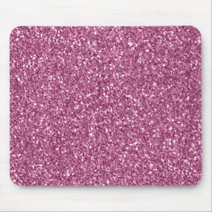 Girly Glitzy Pink Glitter Mouse Mat