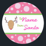 Girly Gril Santa Sticker<br><div class="desc">Girly Gril Santa Sticker</div>