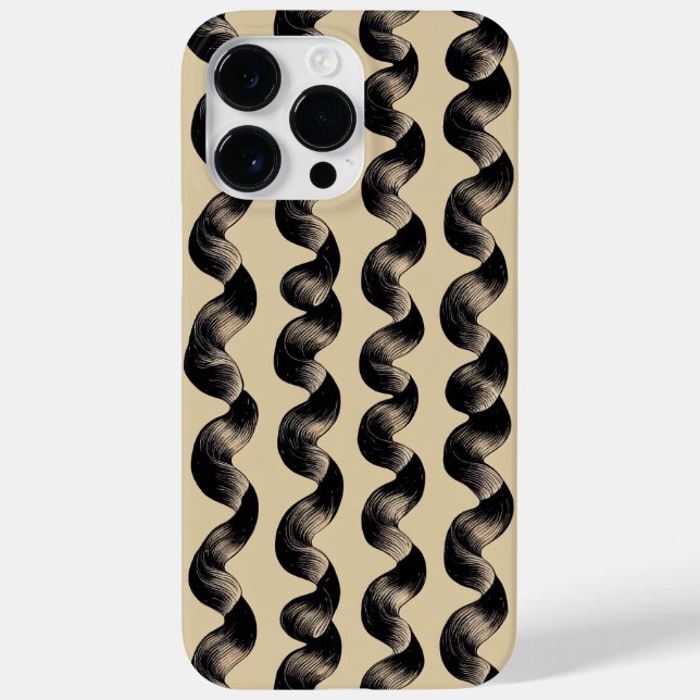 Girly Hair Stylish Modern Case-Mate iPhone Case (Back)