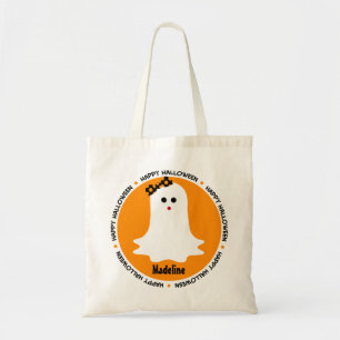 Girly Halloween Ghost Trick or Treat Bag