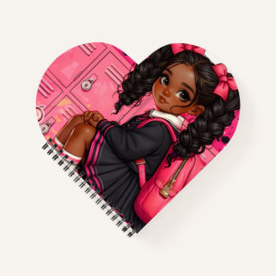 Girly Hearted Spiral Notebook