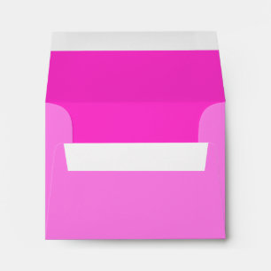 Girly Hot Pink Colour Background Customise It! Envelope