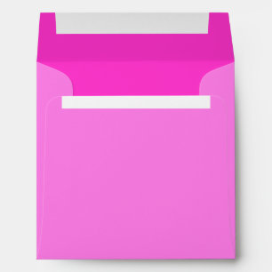 Girly Hot Pink Colour Background Customise It! Envelope