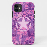 Girly Hot Pink Digital Camouflage Camo