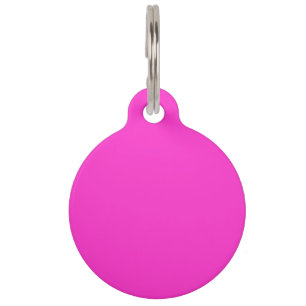 Girly Hot Pink Pet Tag