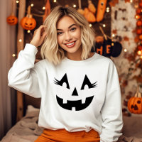 Girly Jack O Lantern Pumpkin Face Halloween