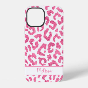 Girly Leopard Animal Print Pattern Personalised iPhone 12 Case