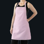 Girly light pink custom script name monogram chic apron<br><div class="desc">Personalised light pink custom modern script name text monogram solid plain colour girly stylish elegant chic light pink and white text kitchen Apron. Customise,  personalise it with name,  quote,  phrase,  or text.
Great for cooks,  chefs,  pottery,  ceramics,  crafts,  work,  kitchen,  baking,  bbq,  grill,  etc</div>